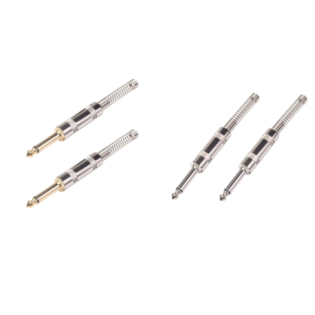 Моноштекер TS 6 35 мм для динамика микрофона гитары бас-аудиокабелей 2 шт. | Спорт и