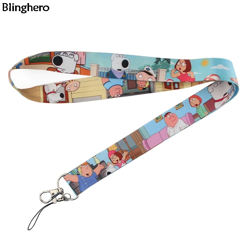 Blinghero семья Guy шнурок для ключей мультфильм дети шнурок телефон ключи держатель шнурки для подвешивания шеи ремни DIY модный аксессуар BH0174