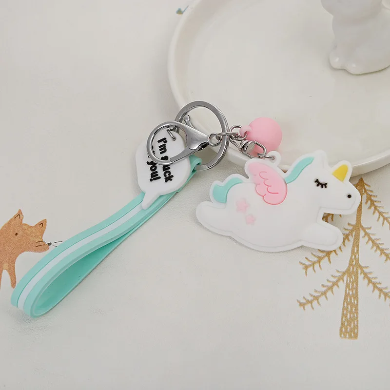 Новый стиль ПВХ мягкий брелок Модный милый слон с подвеской для сумки ключей