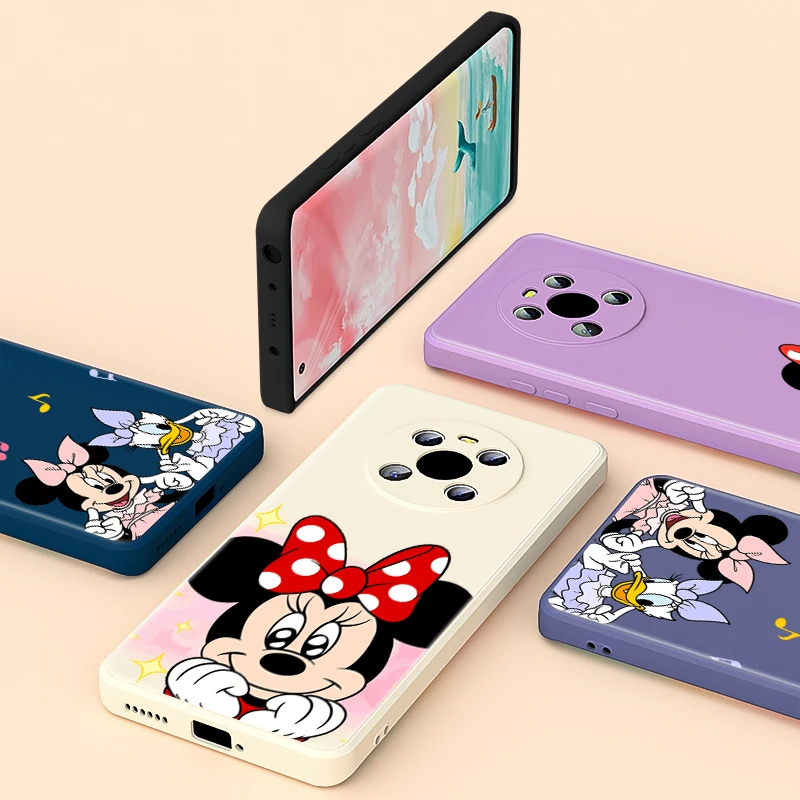 

Love Mickey Mouse Liquid Silicone Soft For Huawei Mate 40 40E 30 30E Pro 20 Lite Y5P Y6P Y7P 2020 Y9A Y9S Phone Case