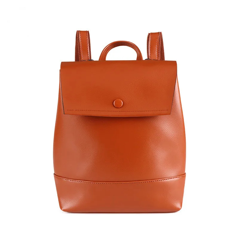 

Women's leather backpack, large capacity single shoulder bag, multi-functional informal backpack for girls in 2021