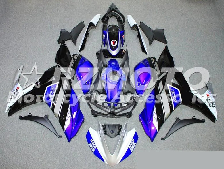 

Новый комплект обтекателей из АБС-пластика для YAMAHA YZF-R3 14 15 16 YZF R3 R25 2014 2015 2016 полный комплект обтекателей кузов синий серебристый
