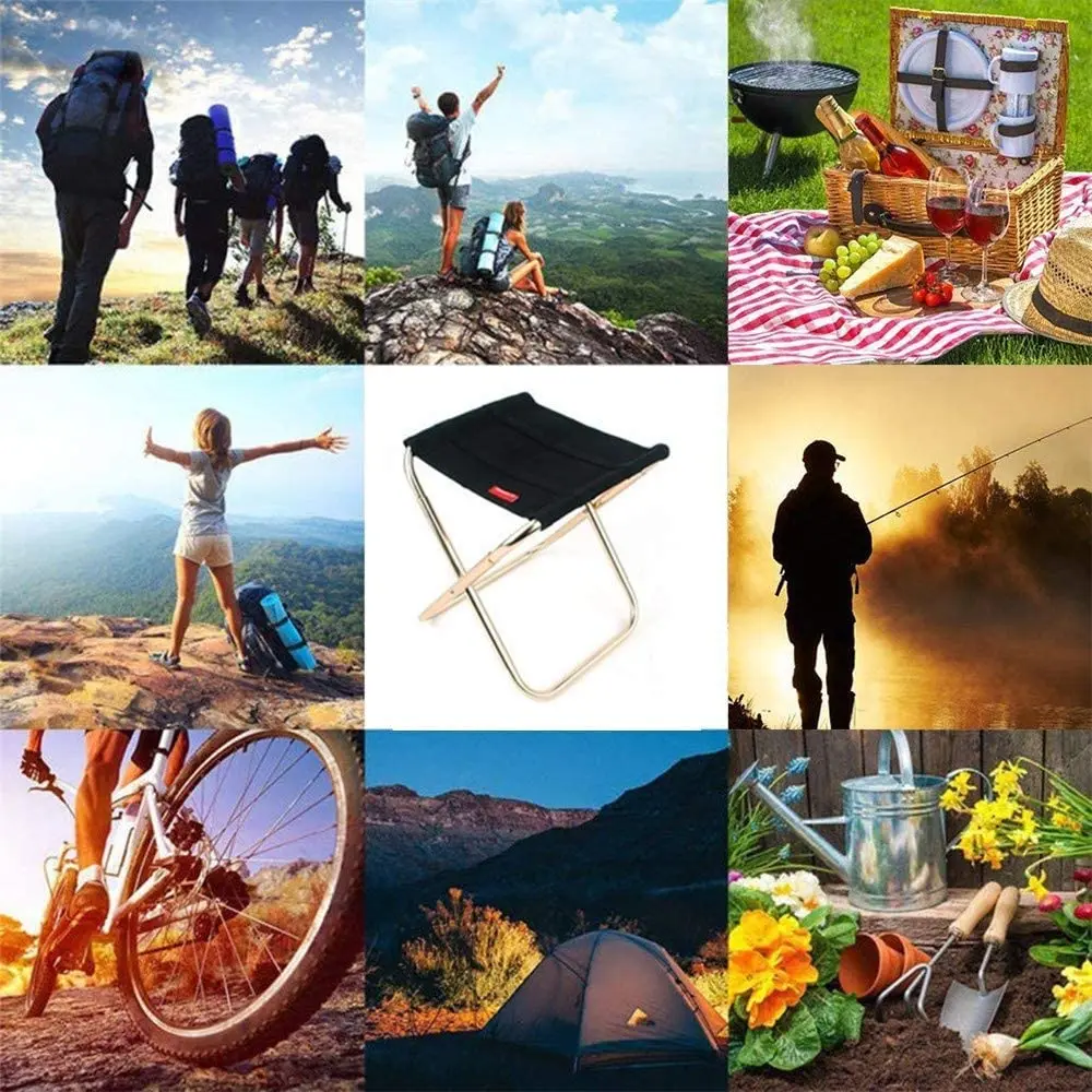 

Outdoor Portable Folding Fishing Chair Lightweight Beach Chair Foldable Tourist Stool Aluminium Alloy Folding Camping Chair
