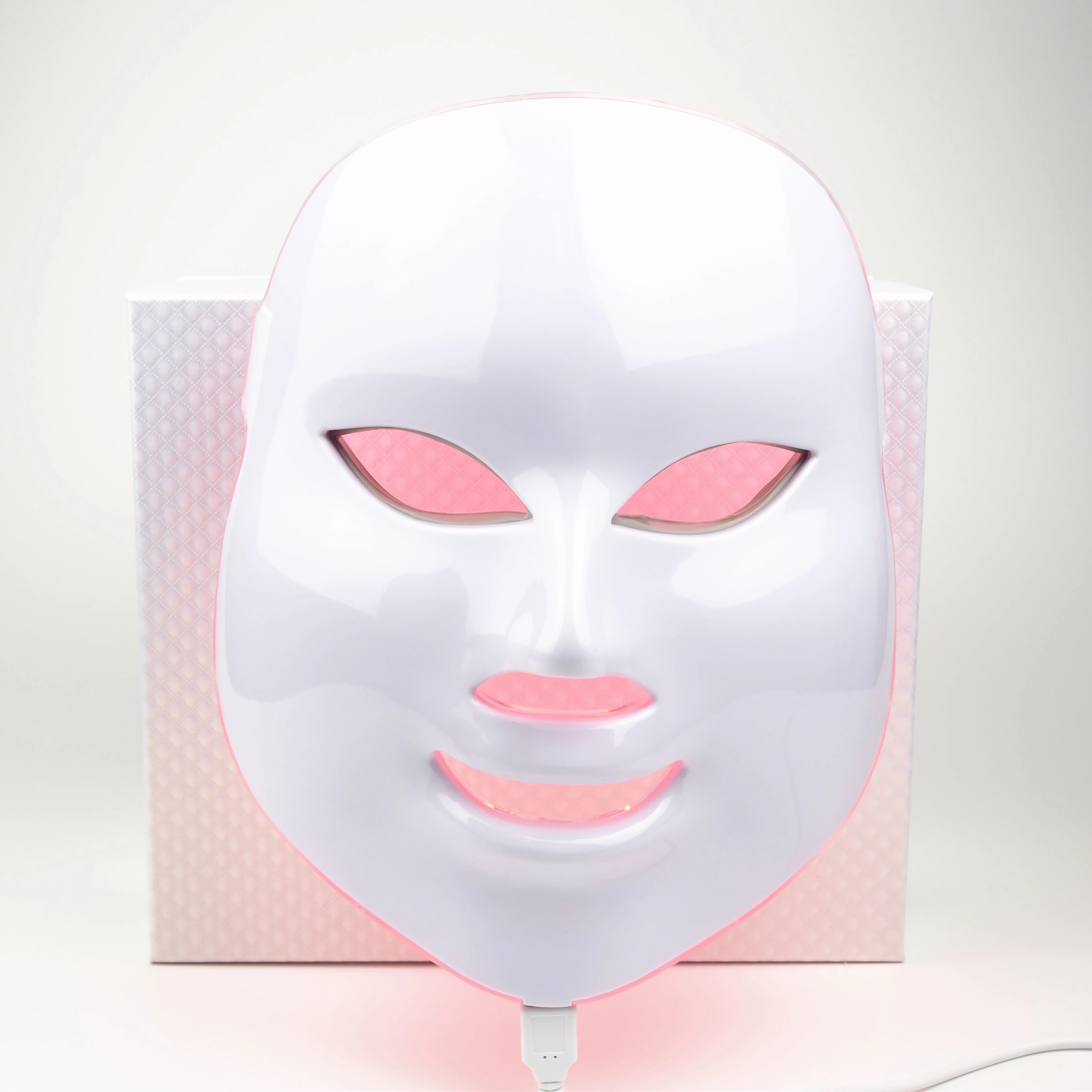 7 цветов Светодиодная маска для лица Омоложение кожи светодиодная фототерапия