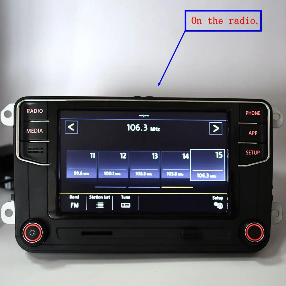 Carplay MQB 6 5 &quotавтомобиль MIB радио Bluetooth для Passat B8 Golf 5GG 035 280 D 5GG035280D|MP3-плеер авто| |