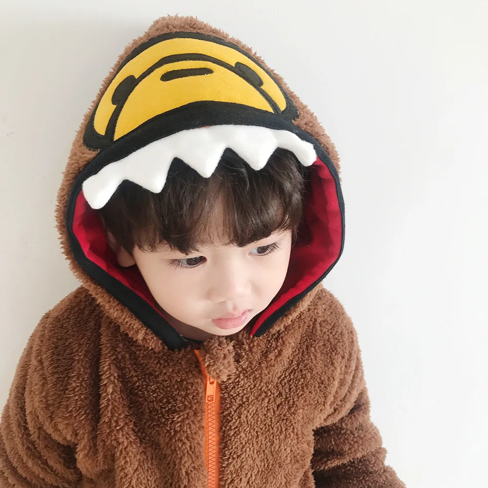 Осенне-зимняя новая японская Детская одежда детское милое плюшевое пальто с