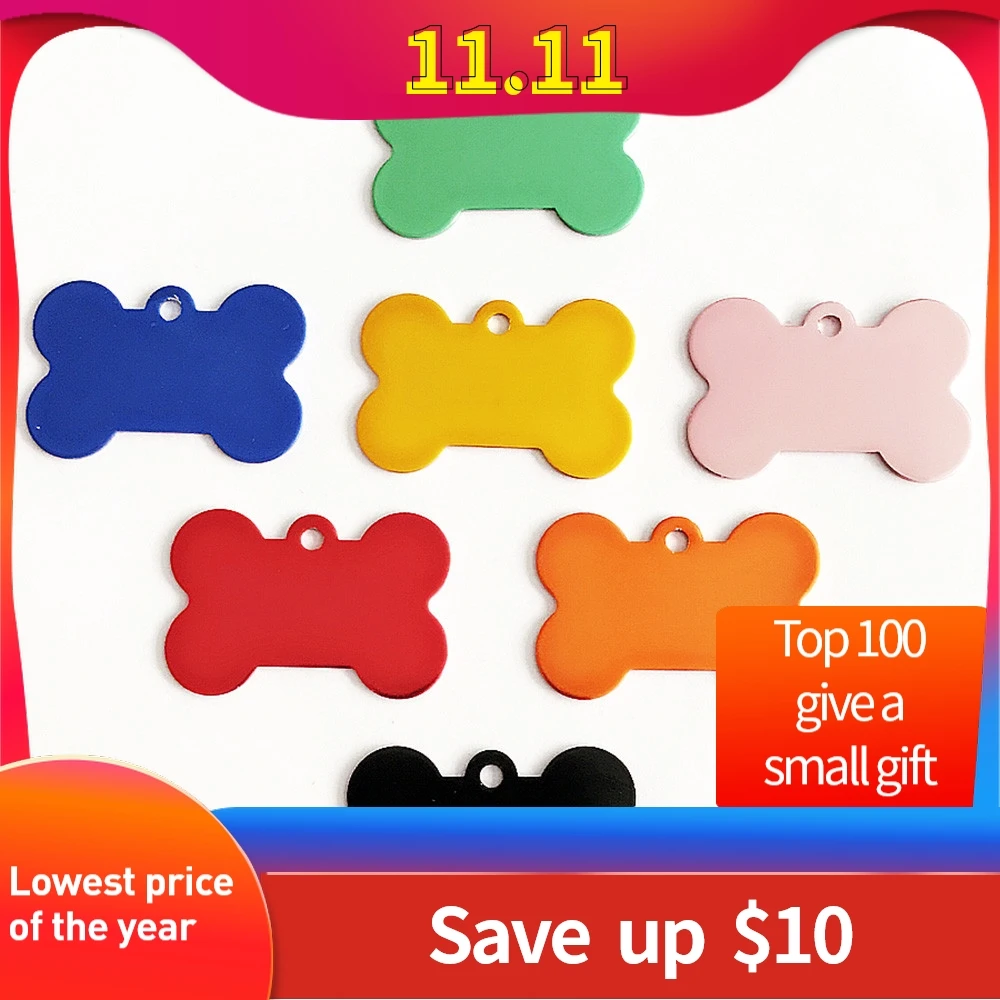 Ошейник для домашних животных подвеска с шармами в виде костей блестящая лапа