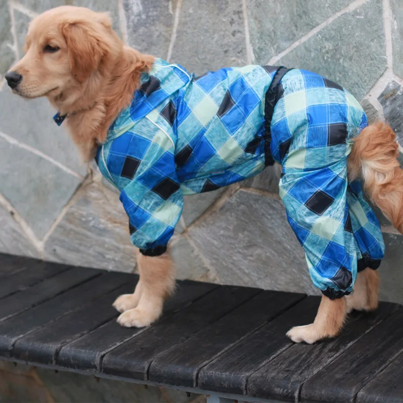 Дождевик для больших собак водонепроницаемая одежда комбинезон дождевик самоид