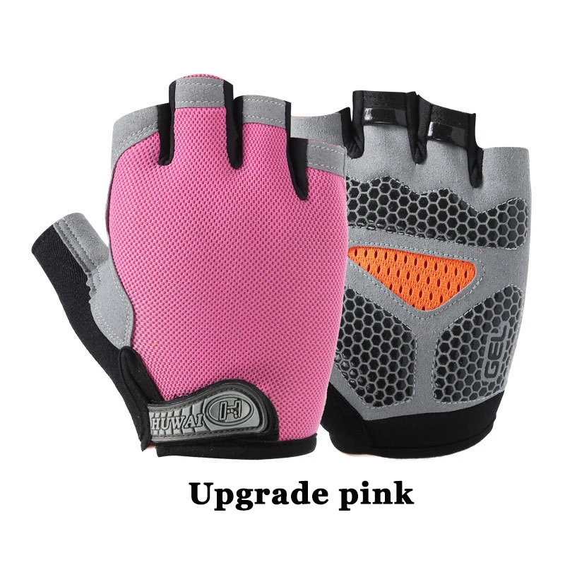Fishing Gloves Outdoor Sports Sun Protection Half Finger Gloves Fitness Non-Slip Breathable Riding Fishing Gloves Tackle Pesca - Color: Ivory