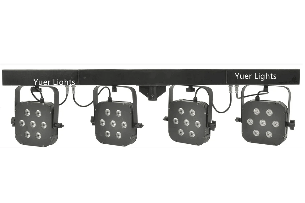 Лидер продаж светодиодный Par Наборы 7X10 Вт RGBW 4IN1 DMX 512 Управление диджей светодиодный Par Светильник с светильник с подставкой и стопы Управление; для сцены Свадебные Dj