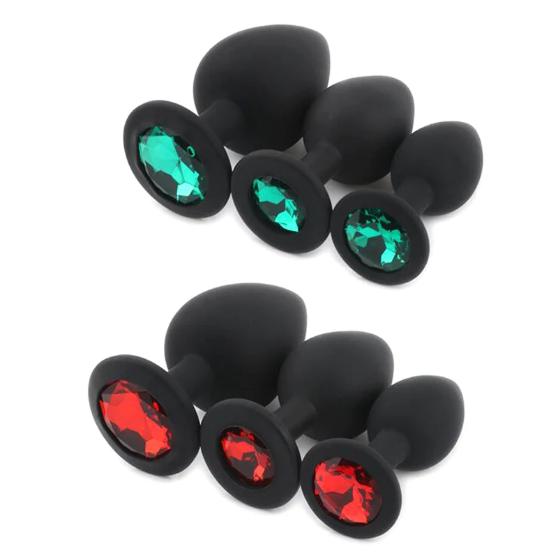 Силиконовый Анальная пробка ювелирный фаллоимитатор вибратор секс-игрушки для