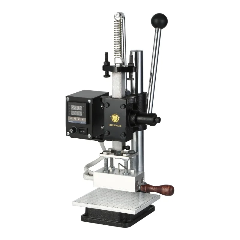 

T slot Hot Foil Stamping Pressure Mark Logo machine 5*10cm for PVC leather PU Paper Gold Stamping