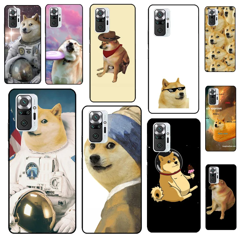 Чехол Doge Meme Kabosu для Xiaomi Redmi Note 12 Pro 11 9 8 10 9S 10S 11S 12S 12C 9C 10A 10C чехол |
