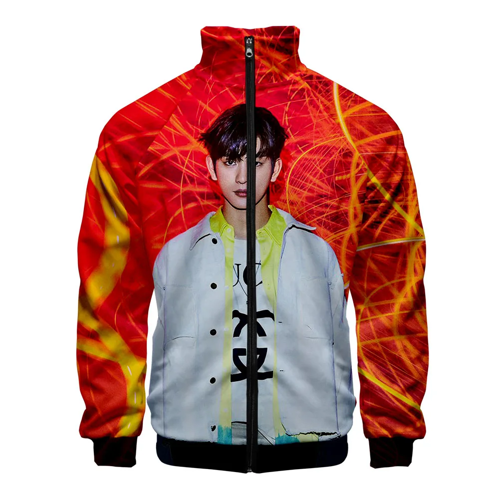 

Hallyu GOT7 high quality 3D printed stand-up collar unisex long sleeve jacket casual hip-hop streetwear clothes xxs-4xl