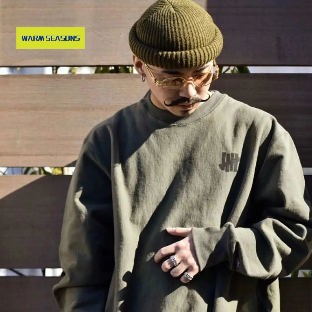 

American Casual All-Match Und Basic round Neck Sweater Thin Printed Sweater Couple Men and Women Casual Sweatshirt