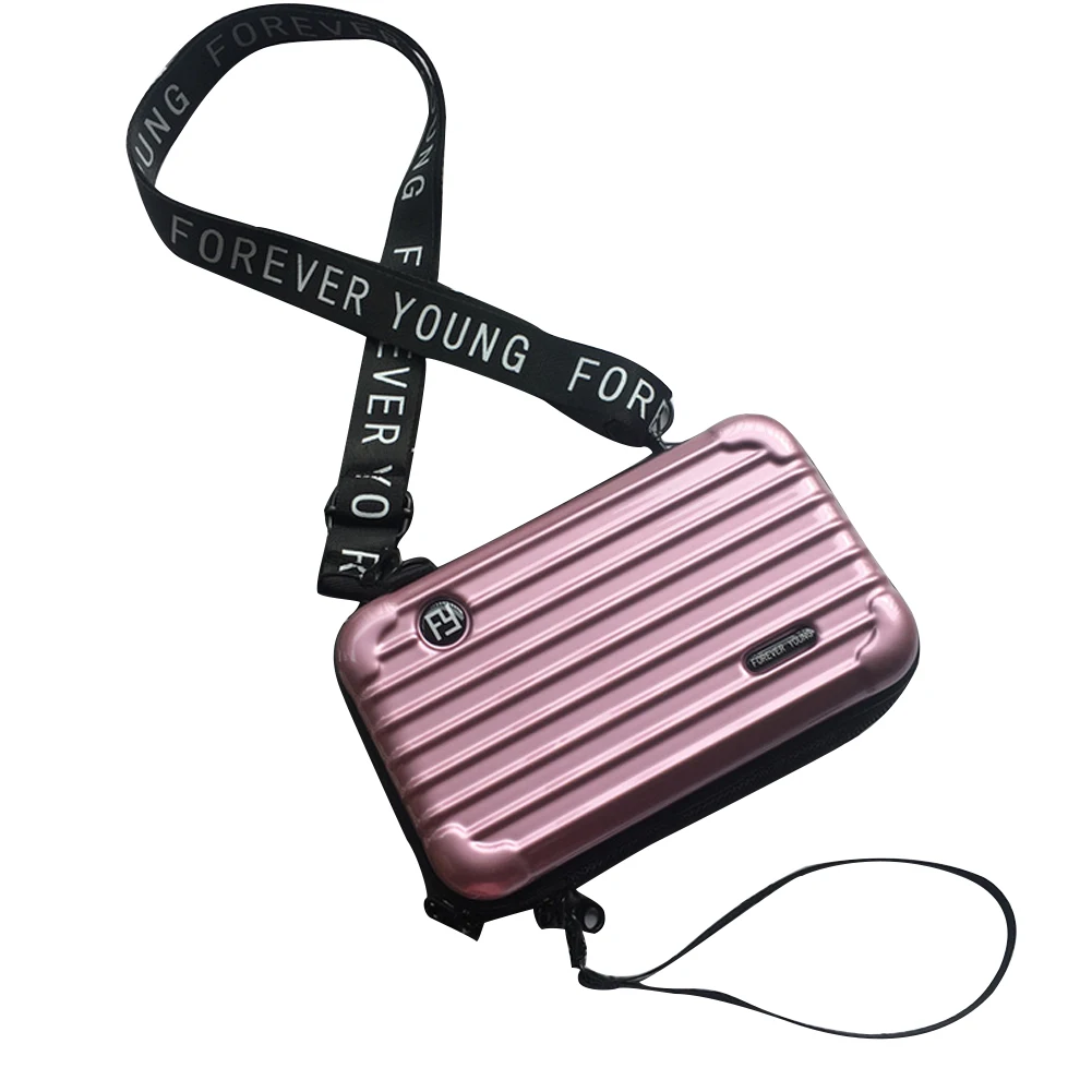 

Portable Single Shoulder Diagonal Span Bag Travel PC Waterproof Makeup Case Mini Luggage Toiletry Bag with Adjustable Dividers