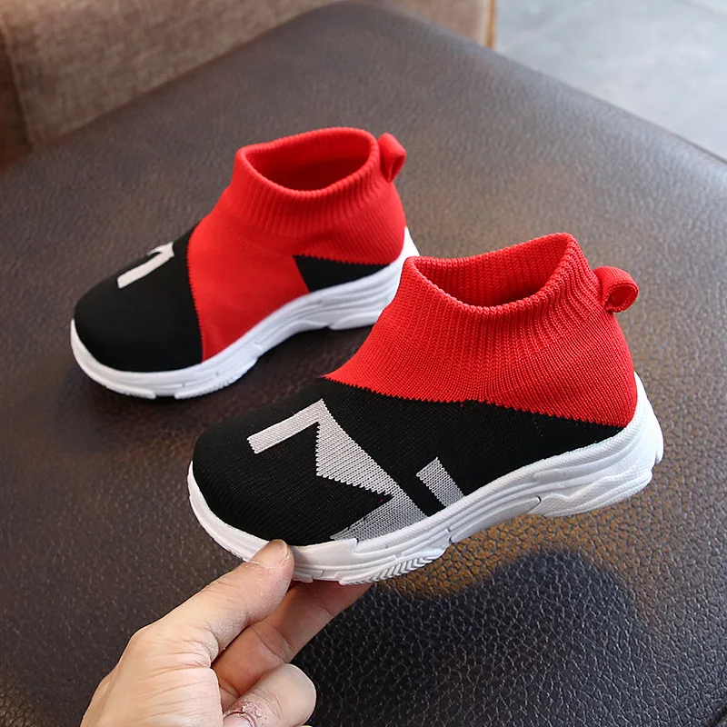 Kids Shoes Sock Sneakers Net Mesh Breathable Leisure Child Sports Running Boys Infant Toddler Girls Sneaker Spring/autumn | Детская