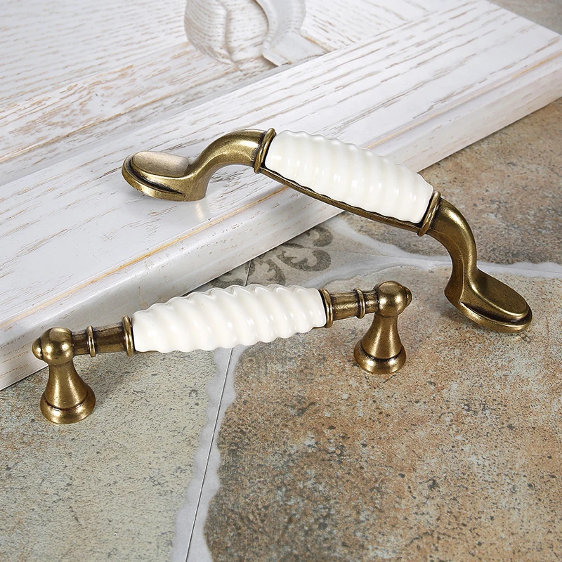 WV Европейская печатная керамическая ручка современного шкафа ручки для дверей