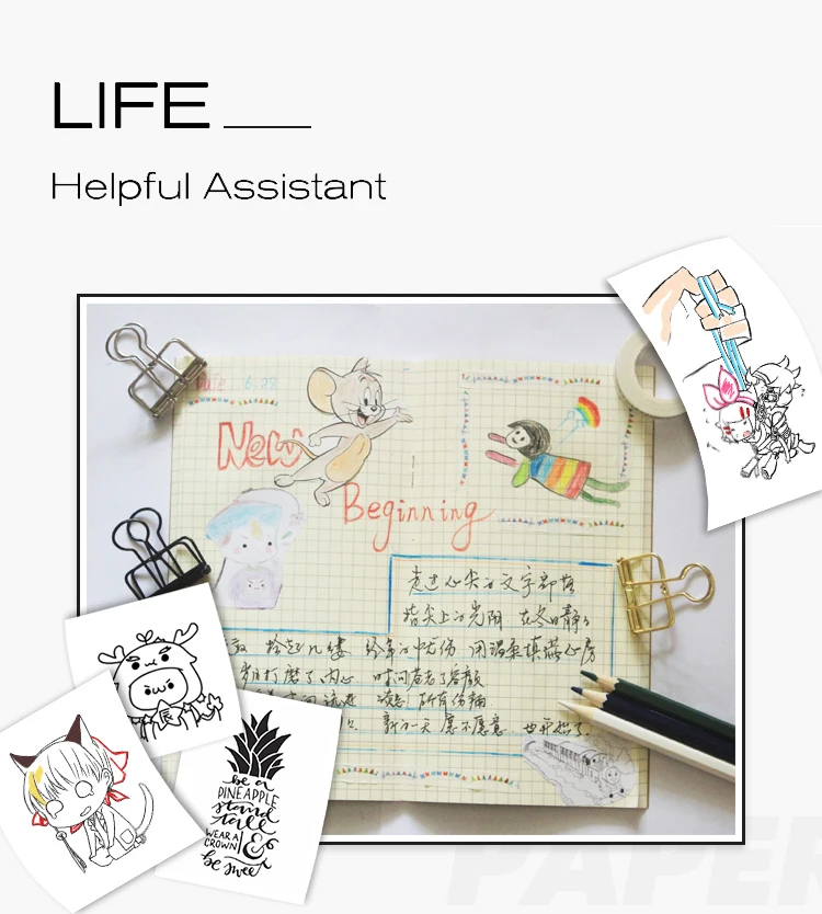 Мини Карманный фотопринтер Paperang 112 мм портативный термопринтер Bluetooth для