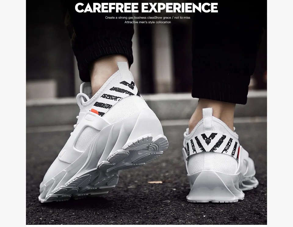 Rommedal man's running shoes Blade bottom shock absorption men sneakers breathable lightweight fashion sport trainers footwear