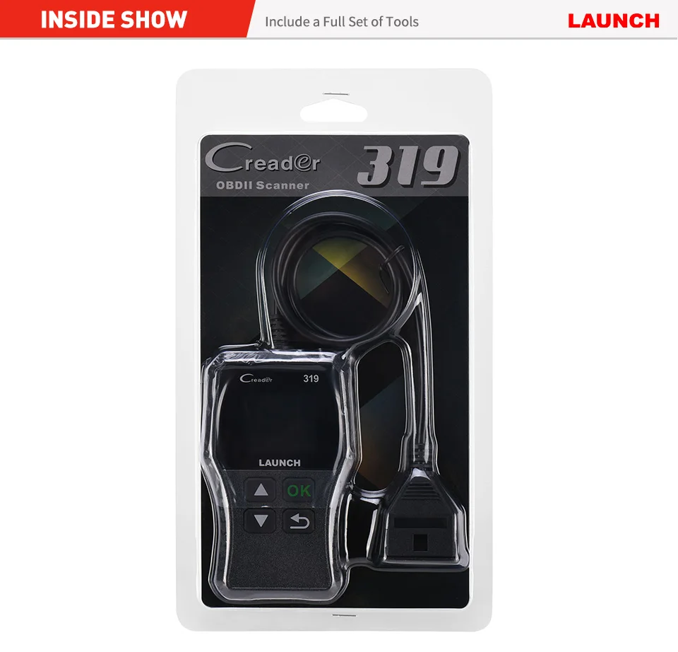Launch Creader 319 OBD2 автомобильный сканер OBD Автомобильный диагностический инструмент русский код считыватель ODB2 OBDII OBD 2 ODB PK AD310 CR3001