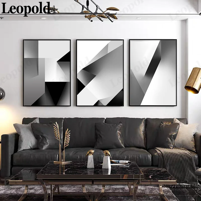 

Modern Fashion Abstract Canvas Poster Black and White Style Simple Graphic Painting Wall Art Nordic Aesthetic Room Home Decor
