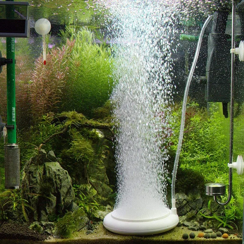 

Aquarium Air Stone Kit, Fish Tank Bubbler, Nano Furnace Flue Round Air Stone Disk Set For Hydroponics, Small Bubbles, Ultra-High