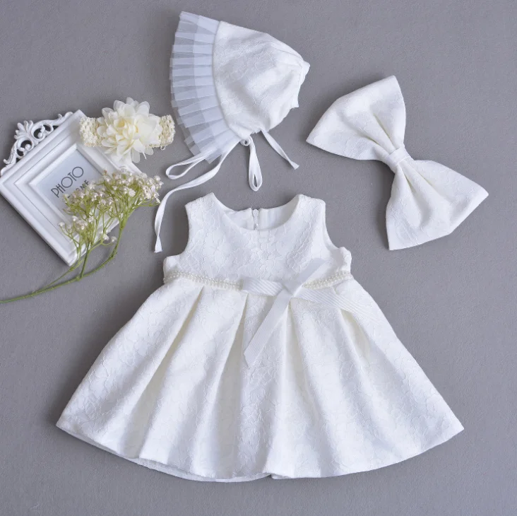 Комплект одежды из 3 предметов для маленьких девочек летнее кружевное платье +