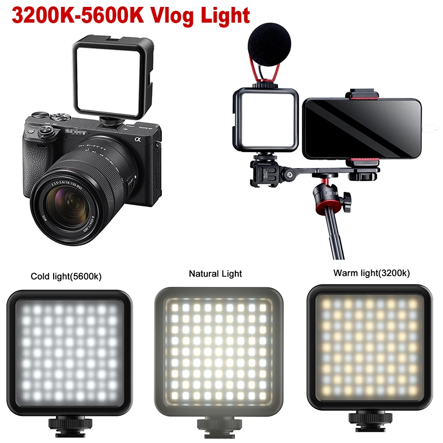Ulanzi VIJIM VL81 перезаряжаемый Vlog заполняющий светильник 3200k-5600K 850LM 6 5 W с регулируемой