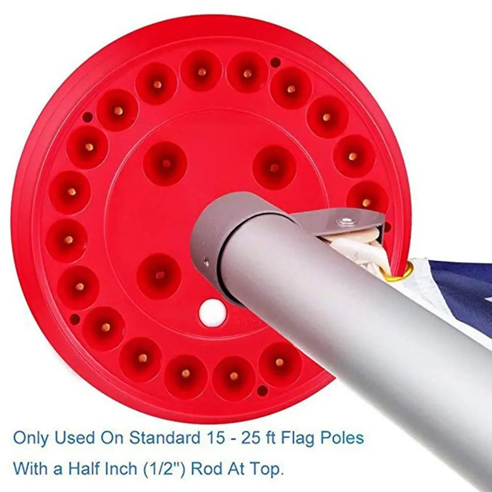 Солнечный Открытый легкий флаг Полюс светодиодный свет сад настенный светильник