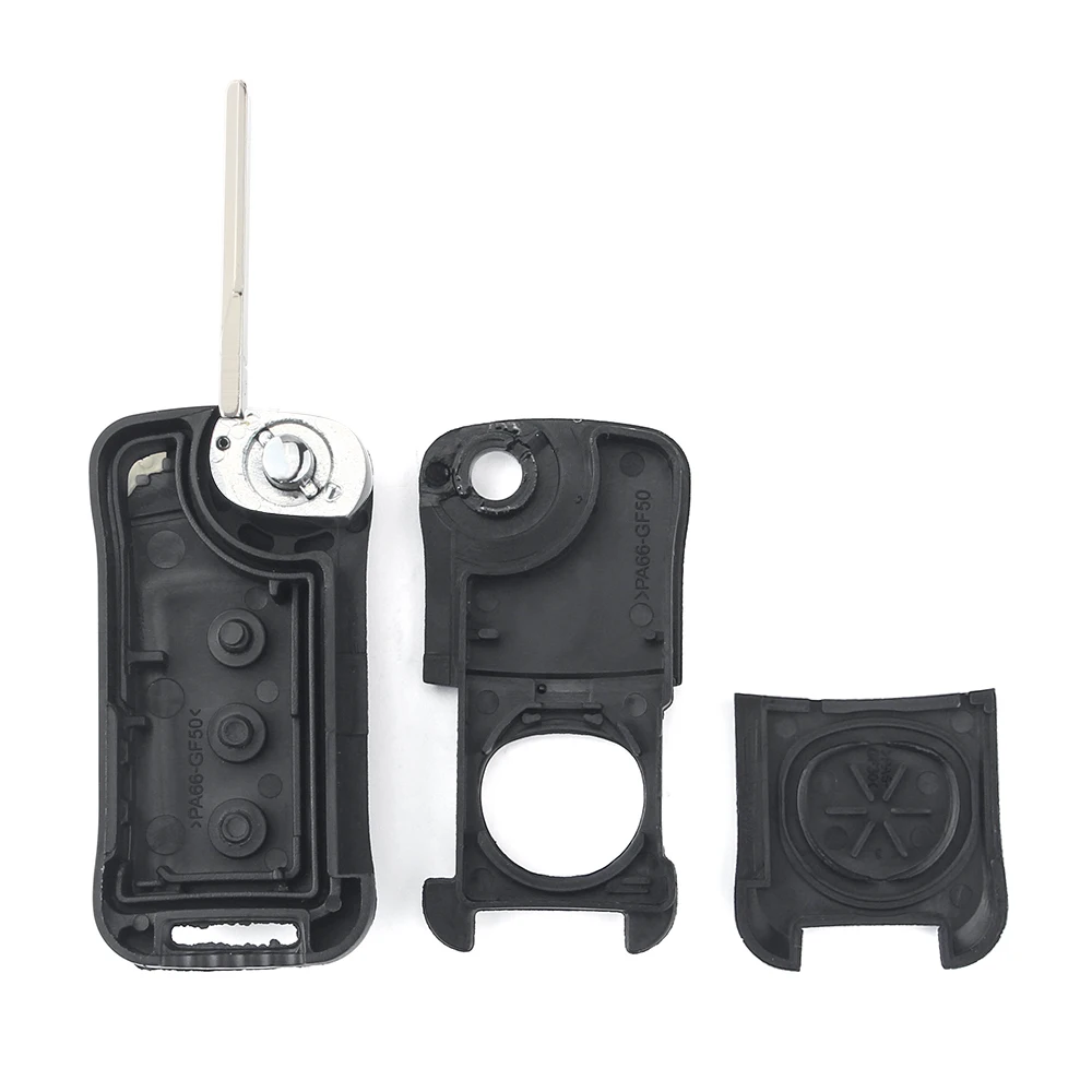 KEYYOU сменный дистанционный раскладной чехол для автомобильного ключа с 3 кнопками