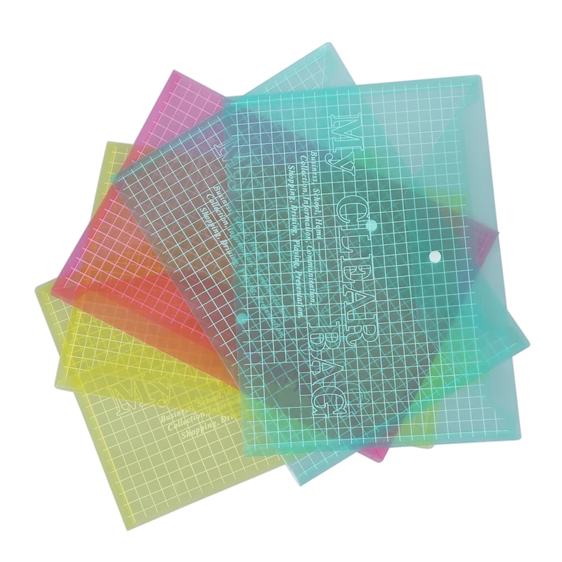 5X A4 стад пластиковые Поппер файлы папки документов кошелек офис депо