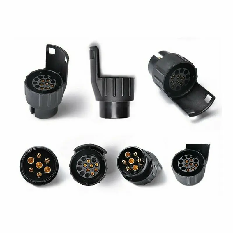 

7 Pin To 13 Pin Towing Socket Converter Adapter 12v Trailer Caravan Truck Towbar Towing Electrical Converter