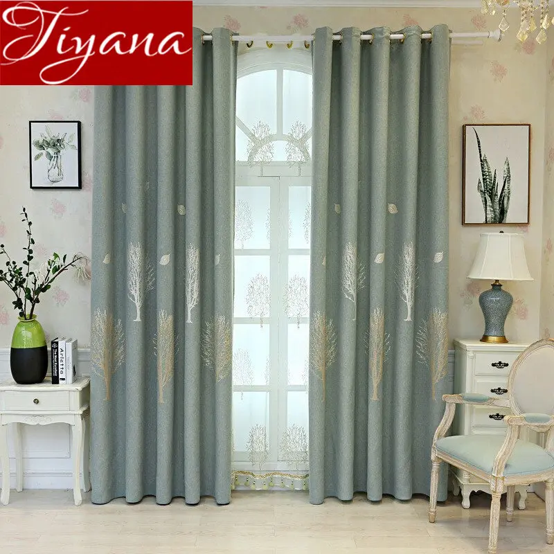 Плотная жаккардовая ткань с рисунком китайского дерева в скандинавском стиле