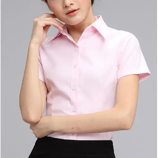 Большая женская рубашка 2020 элегантная офисная одежда блузка Весна Лето короткий