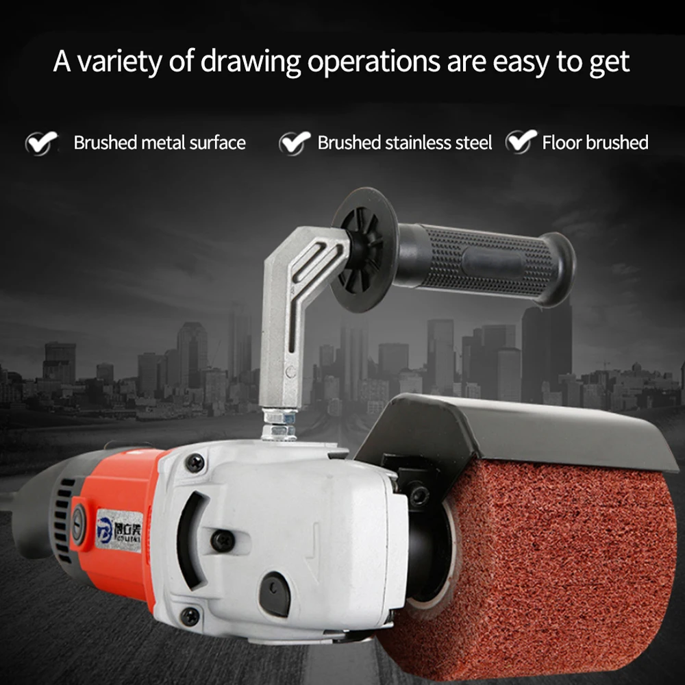 

1400w 230V Electric Metal Wire Drawing Machine Portable Polishing Machine for Wooden Stainless Steel Polishing with Grinding