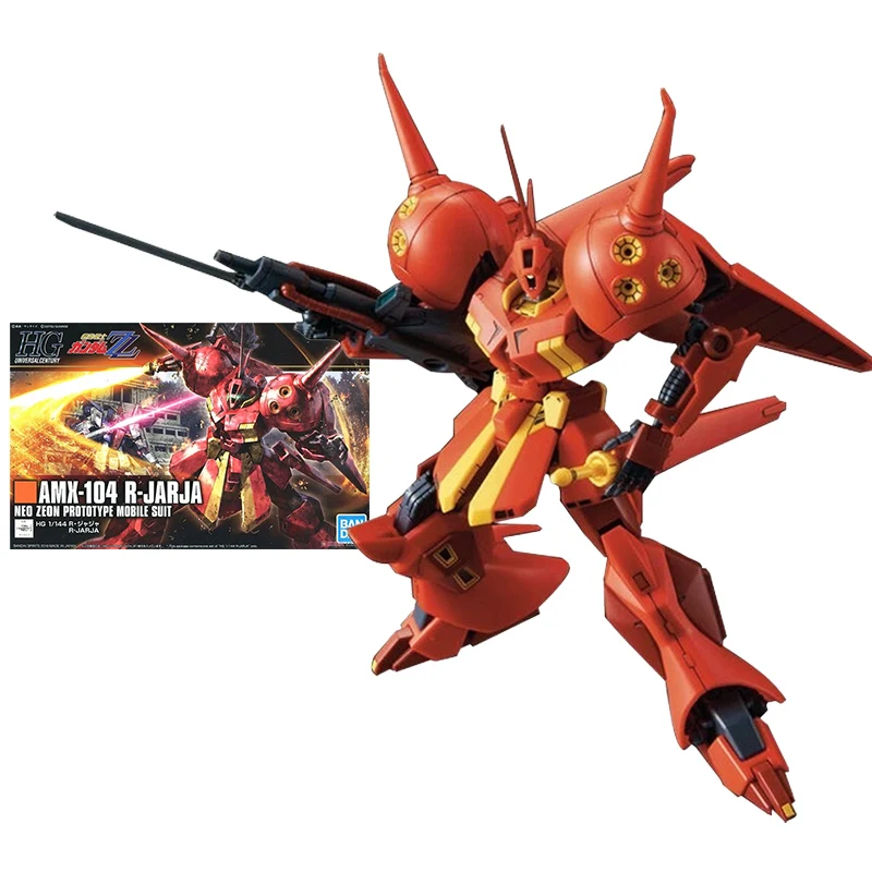 

Bandai Gundam Model Kit Anime Figure HGUC 1/144 220 AMX-104 R-Jarja Genuine Gunpla Model Action Toy FigureToys for Children
