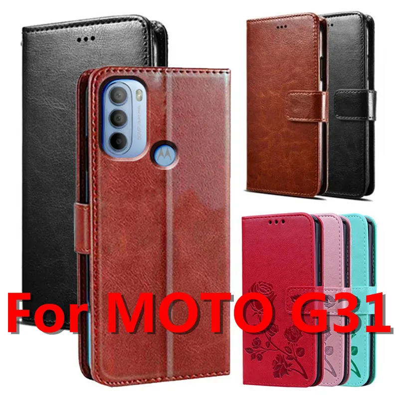 

Чехол-книжка для Motorola MOTO G31, защитный чехол для телефона, чехол для MOTO G31, кожаный чехол-книжка