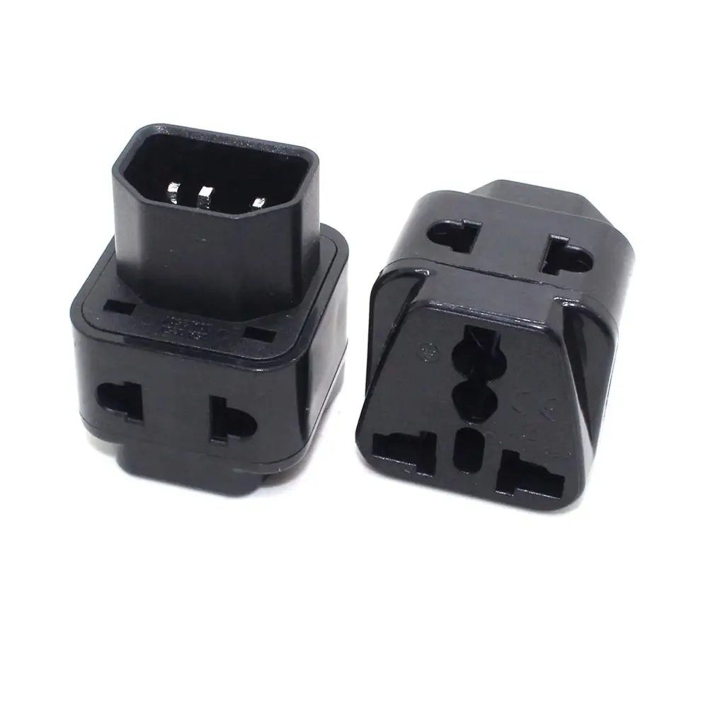 

IEC 320 C14 UPS Мощность разъем, 10A 250V универсальный женский вилки стандарта австралии/сша/великобритании/ес разъем для C14 мужской конвертер Мощность адаптер черный/е