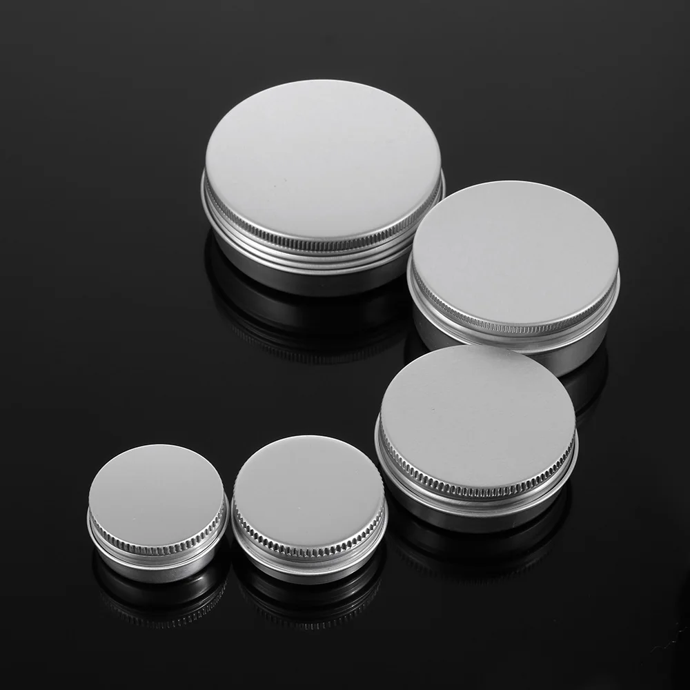Aluminium Bottles Sample Canisters Cap Makeup Oil Wax Box Reusable Packaging Can Tin Container Cosmetic Pot Jar Upper Screw | Красота и