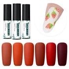 Четыре лилии 5 мл Красная оранжевая Серия Цветной Гель-лак матовый верхнее покрытие лак для ногтей замачиваемый стойкий УФ-Гель-лак для маникюра