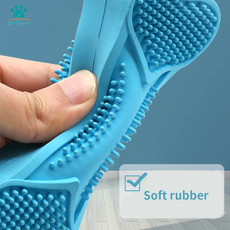 Зубная щетка для домашних животных силиконовая Массажная паста жевания костей