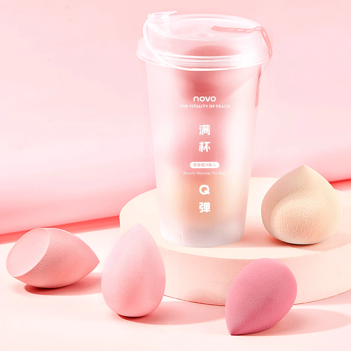 

Soft Beauty Makeup Sponge Set 4pcs For Liquid Foundation Cream Powder Concealer Makeup Tools Blending Cosmetics Powder Puff