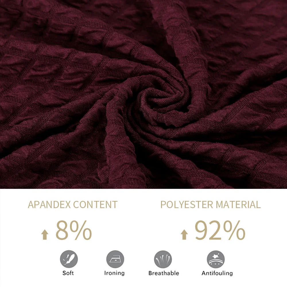 Эластичный Чехол для стула вязаный жаккардовый плотный эластичный чехол сидений