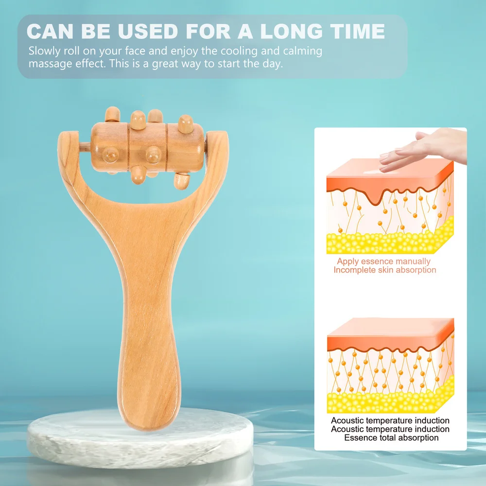 

1 Pc Durable Shoulder Massager Portable Neck Massager Calf Massager (Wood)