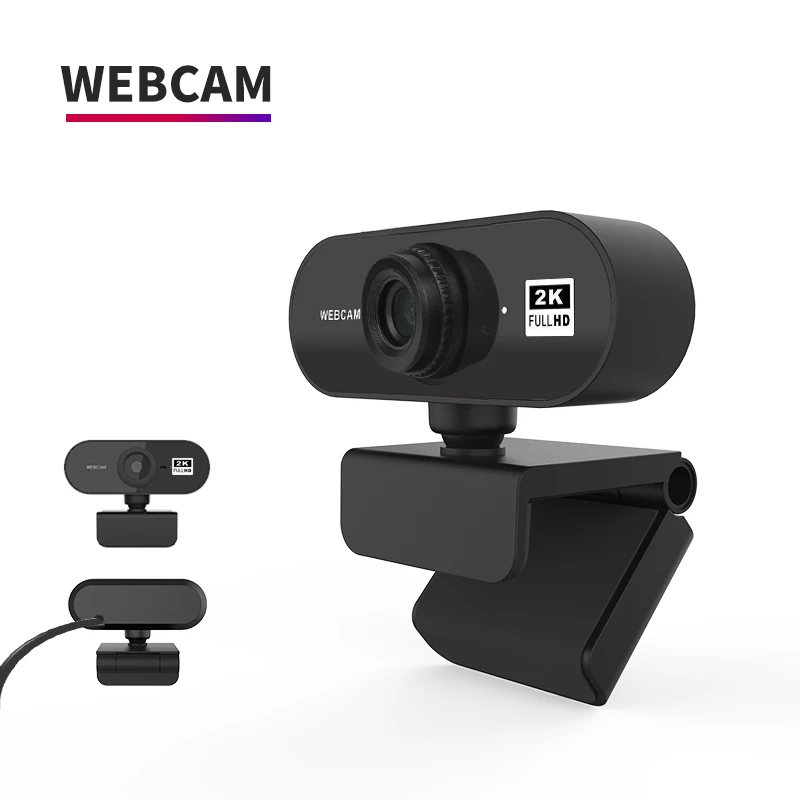 

Fixed Focus 2K Webcam Built-in Microphone High-end Video Call Camera Computer Camera Peripherals Web Camera For PC Laptop