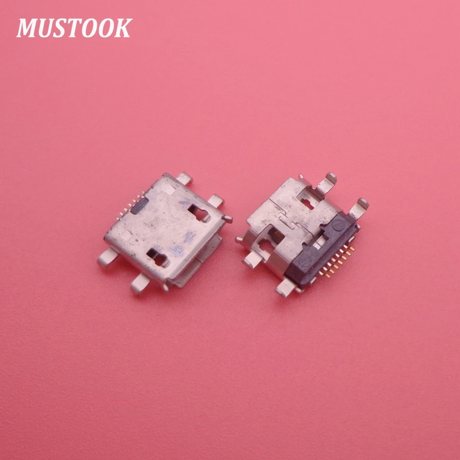 2 шт./лот 7-контактные длинные штыри с кромкой разъем для порта зарядки Женский