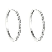fashion quality real 925 silver earrings 38mm big 14mm small hoops for women luxury silver hoops earrings for party weeding gift