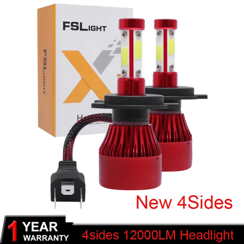 Новинка Автомобильные светодиодные лампы MUXALL для передсветильник фар 4 стороны