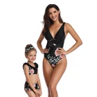 Слитный купальник для мамы и дочки, комплект бикини, лето 2021